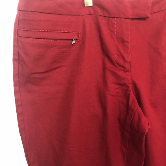 Dalia collection  pants red skinny‎ leg size 12 - Picture 5 of 8